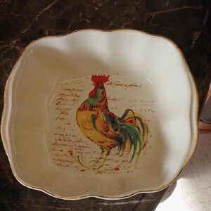 Sur La Table Decorative Rooster Bowl